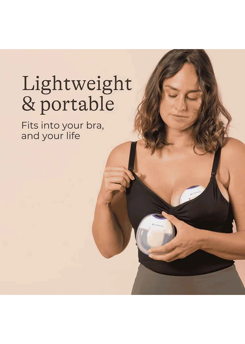 Lansinoh Clear Wearable Single Breast Pump - One Size Image 6