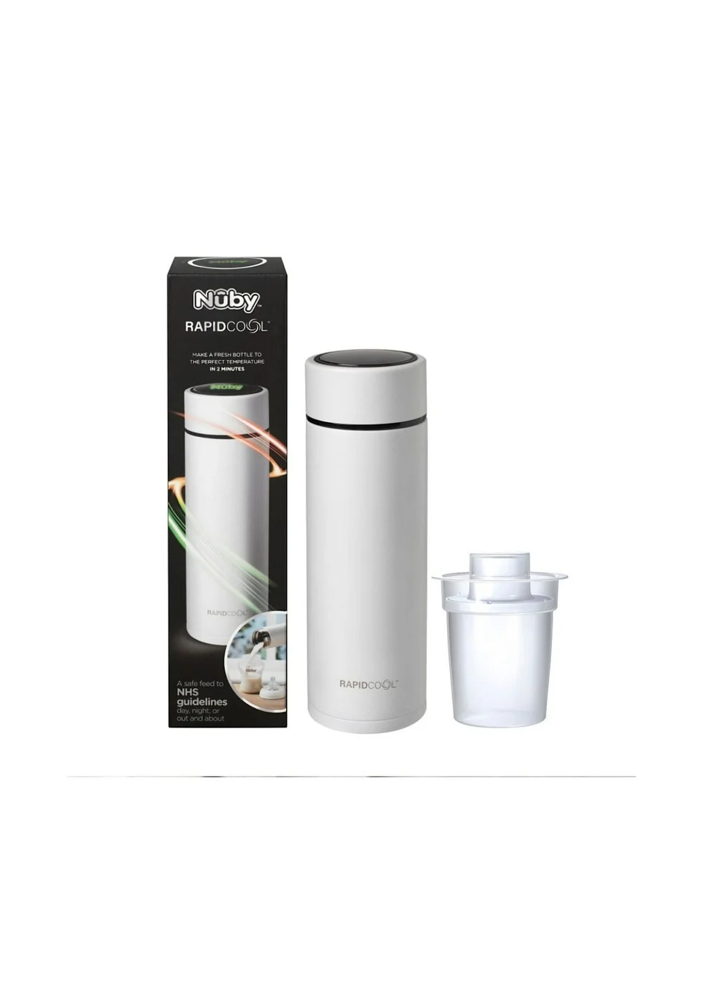 Nuby Light Grey RapidCool Flask - One Size Image 6