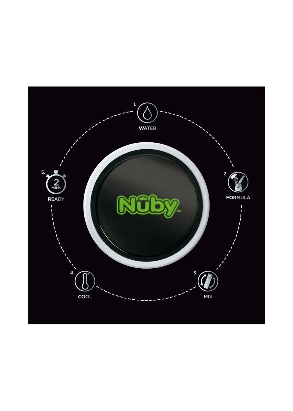 Nuby Light Grey RapidCool Flask - One Size Image 4