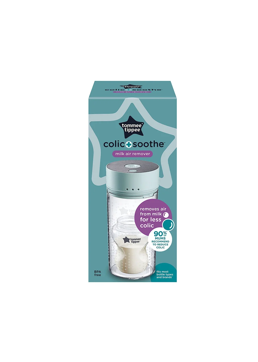 Tommee Tippee Clear Colic Soothe Milk Air Remover - One Size Image 6