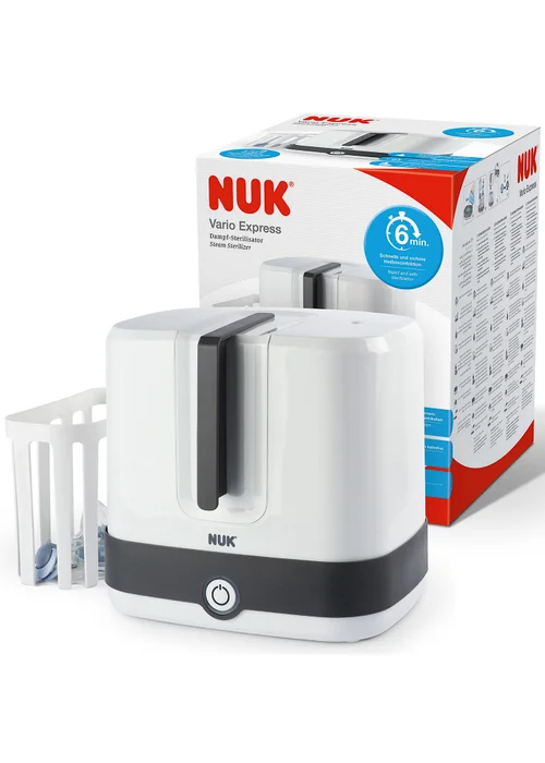 NUK White Vario Express Steam Steriliser - One Size Image 1
