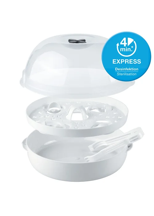NUK White Microwave Express Plus Steriliser - One Size Image 6