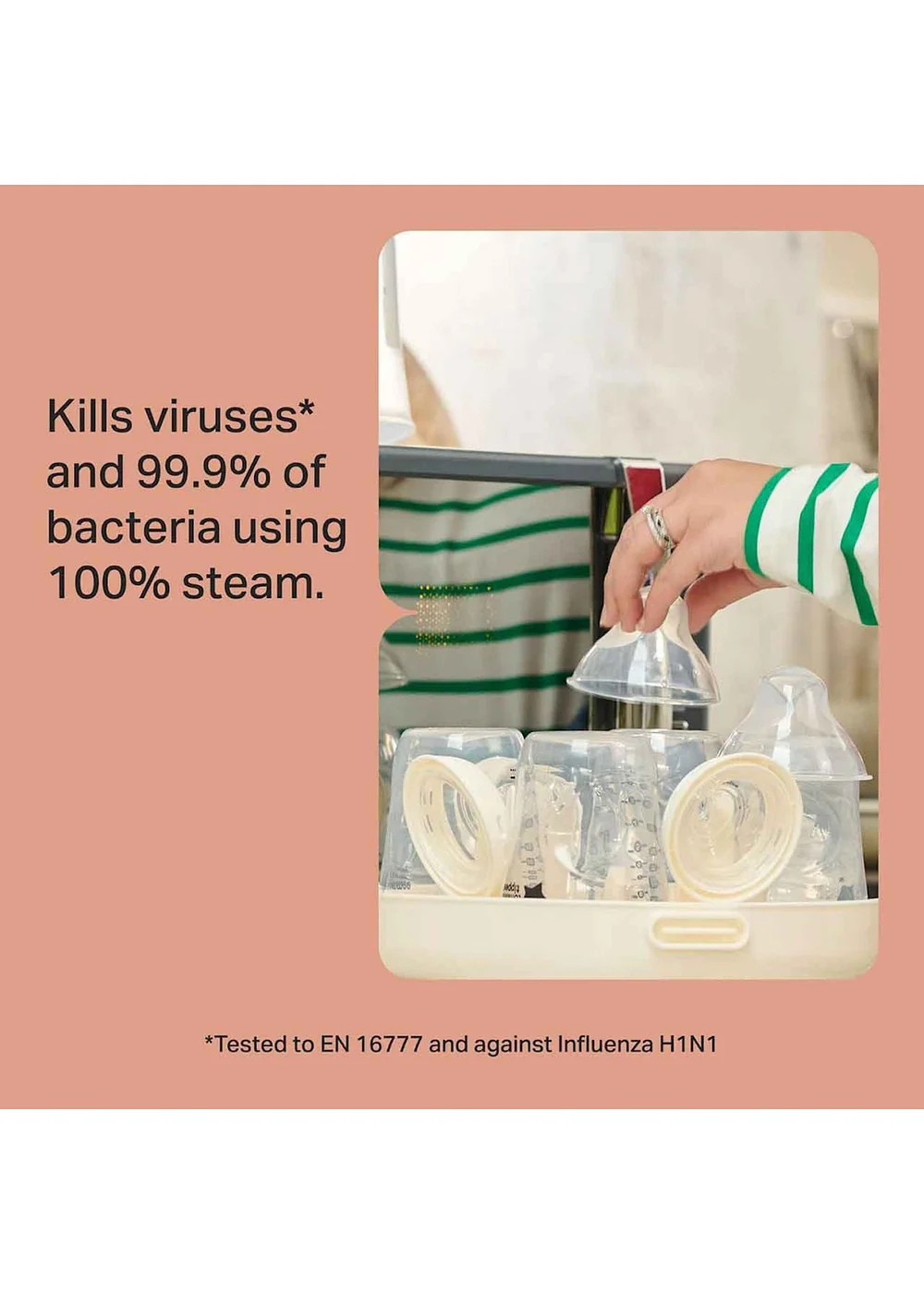 Tommee Tippee White Microwave Steam Steriliser - One Size Image 2