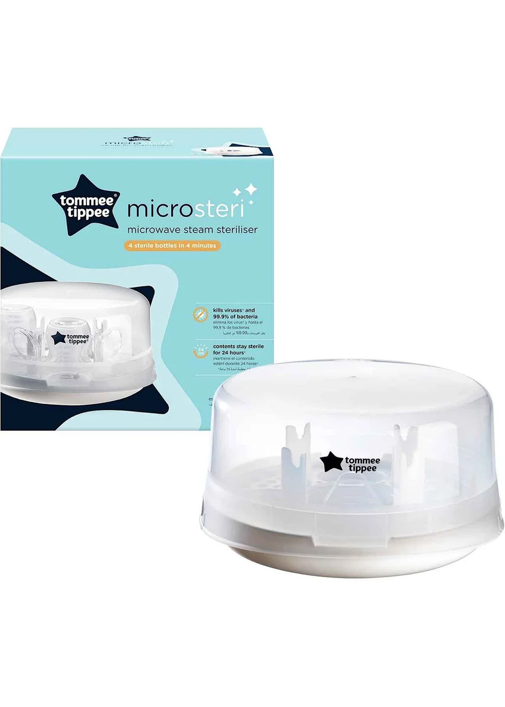Tommee Tippee White Microwave Steam Steriliser - One Size Image 6