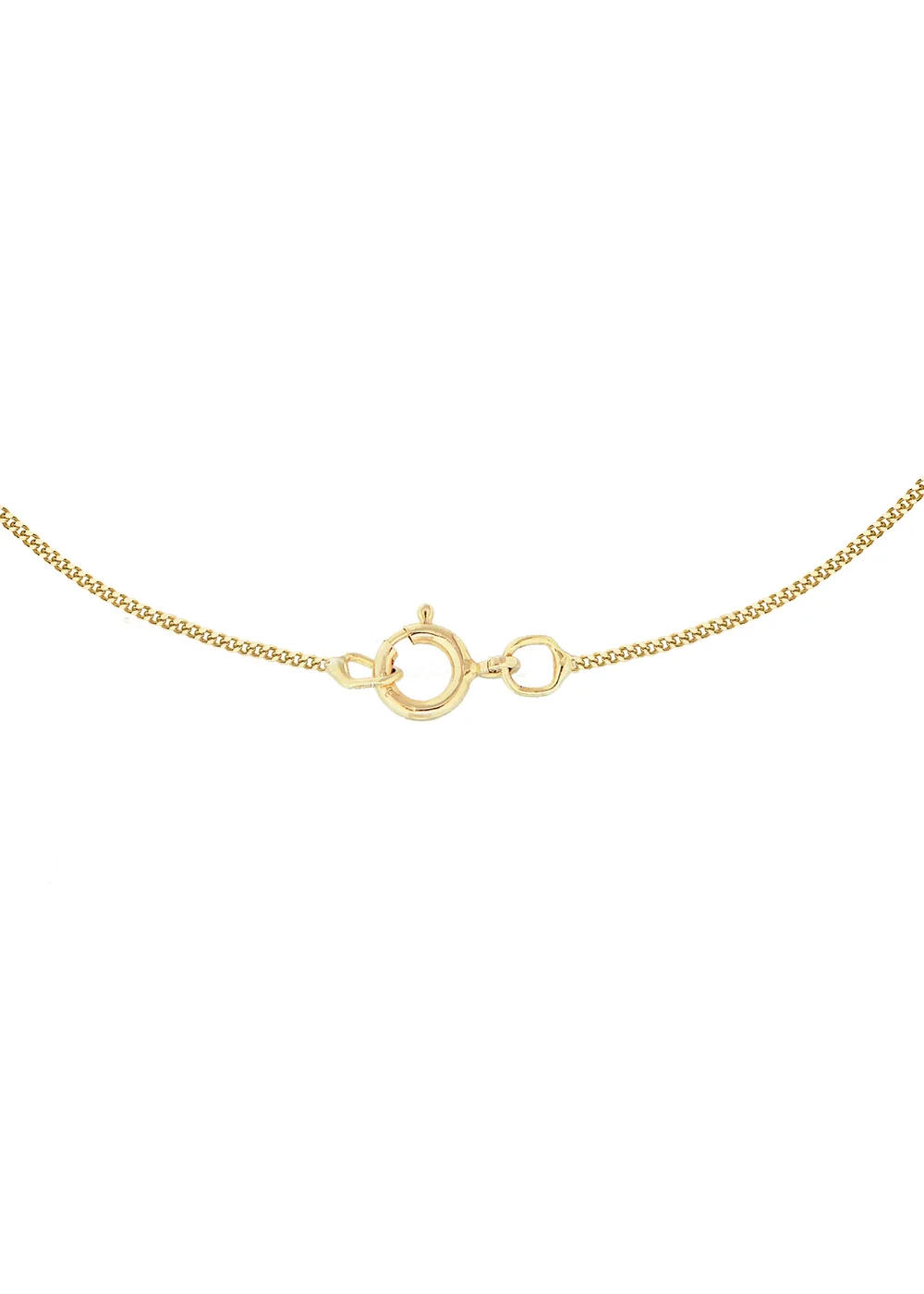 Golden Moments 9ct Yellow Gold Diamond Cut 'P' Initial Heart Necklace 18 inch - S Image 2