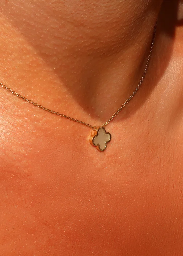 Say It With Yellow Gold Jade Crystal Clover Gift Set