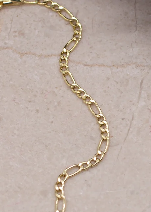 Golden Moments 9ct Yellow Gold Hollow Figaro Bracelet 7 inch - 7 inch Image 3