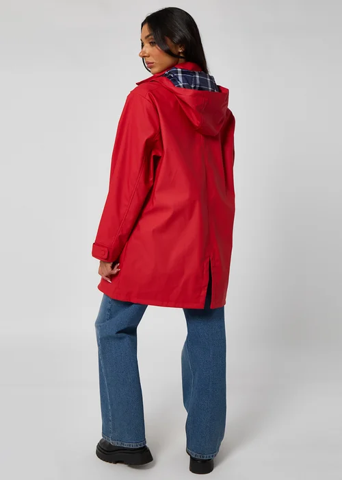 Urban Bliss Red Rubberised Raincoat - 8 Image 4