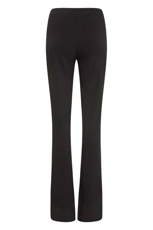 Long Tall Sally Black Stretch Straight Leg Trousers - 16/L36 Image 2