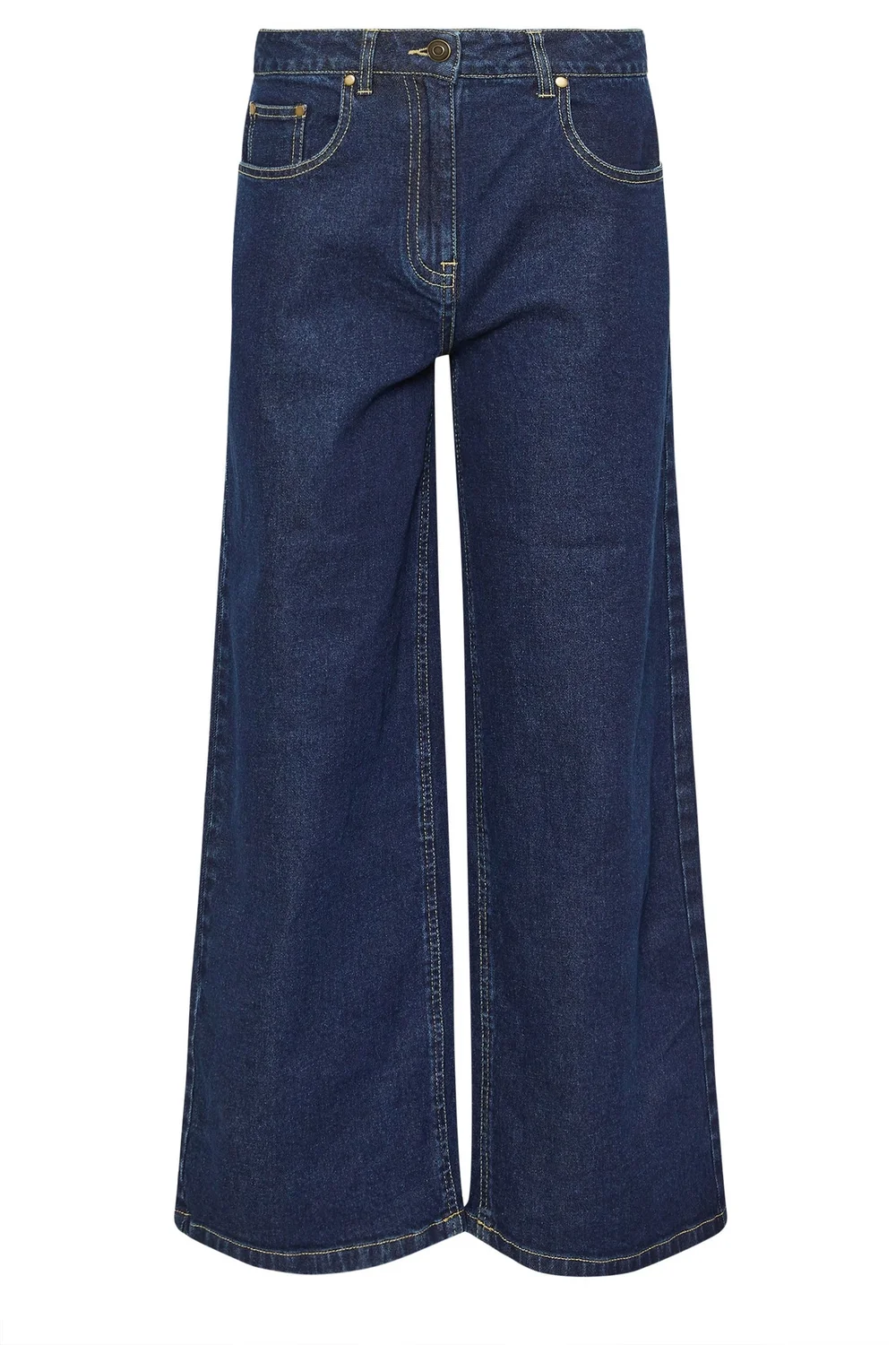 PixieGirl Petite Dark Blue Wide Leg Jeans - 6 Image 5
