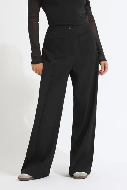 PixieGirl Petite Black Pocket Formal Trousers - 16 Image 2