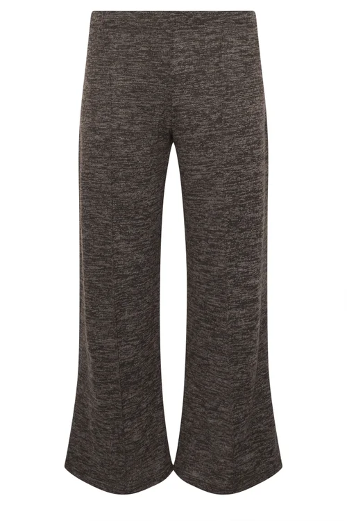 PixieGirl Petite Chocolate Brown Marl Wide Leg Trousers - 8 Image 5