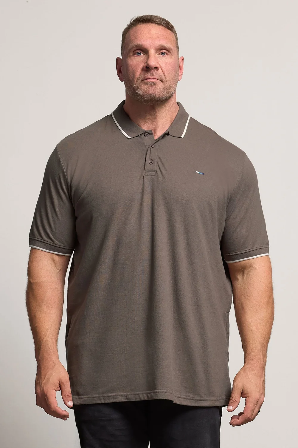 BadRhino 3 Pack Blue/Green/Brown Tipped Polo Shirt - 2XL Image 3