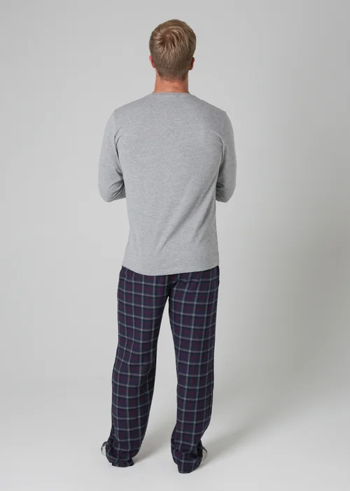 Tokyo Laundry Grey Cotton Long Sleeve Pyjama Set - Medium Image 2