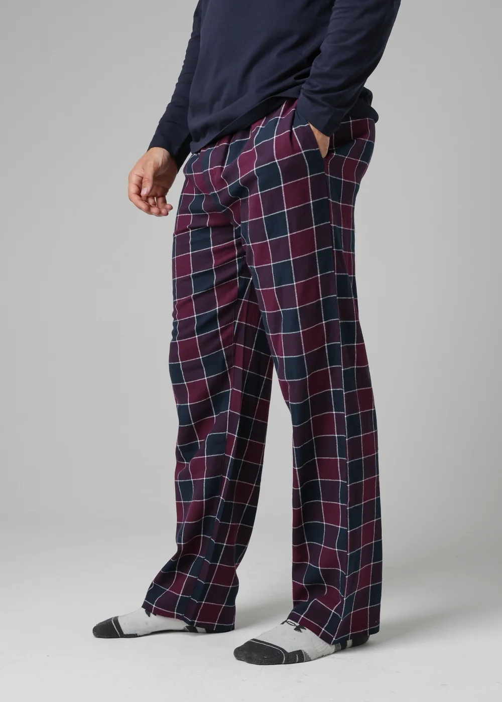 Tokyo Laundry Purple Cotton Checked Pyjama Trousers - XXL Image 4