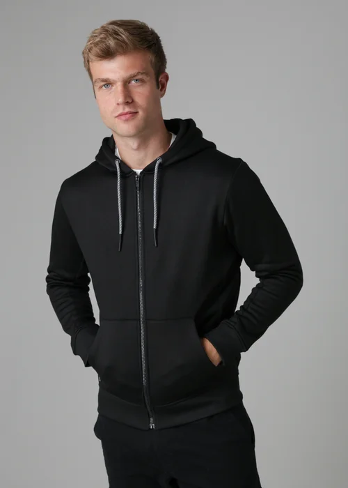 Tokyo Laundry Black Zip-Through Hoody - S Image 1