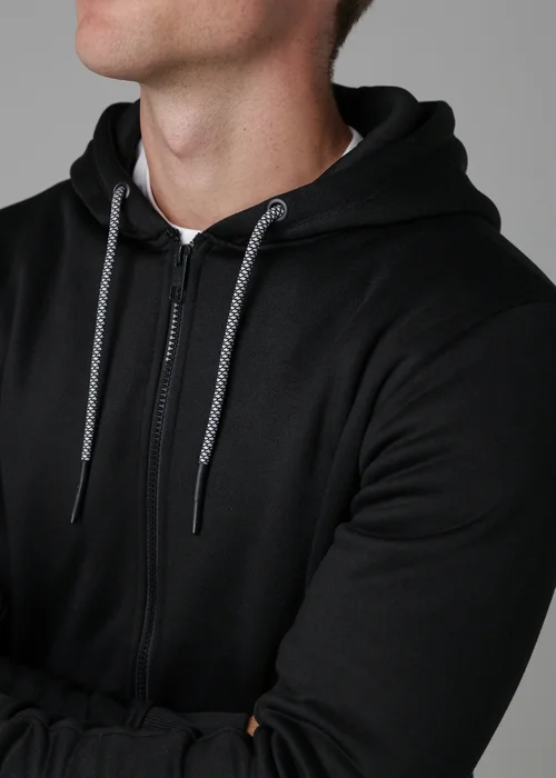 Tokyo Laundry Black Zip-Through Hoody - S Image 3