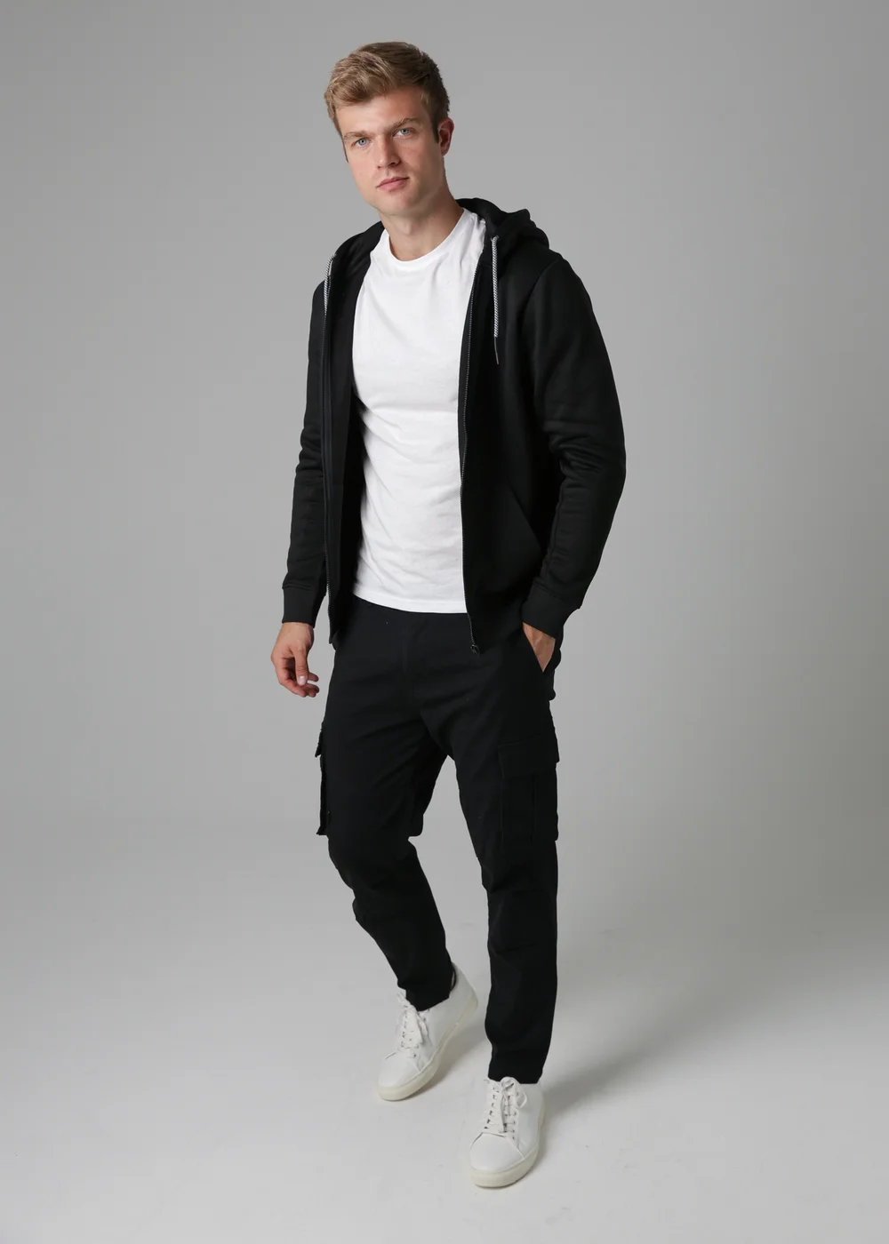 Tokyo Laundry Black Zip-Through Hoody - S Image 4