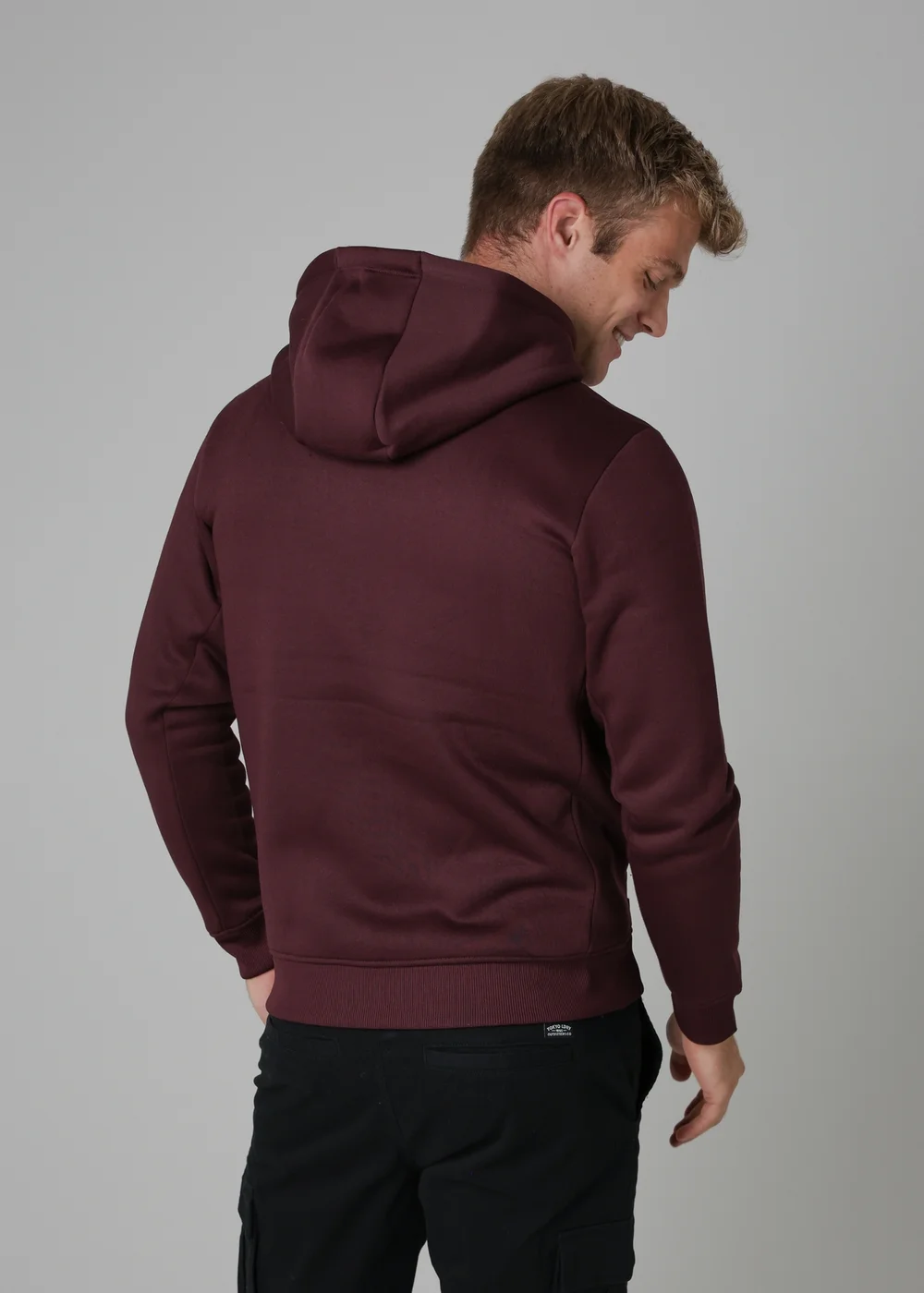 Tokyo Laundry Burgundy Zip-Through Hoody - XL Image 2
