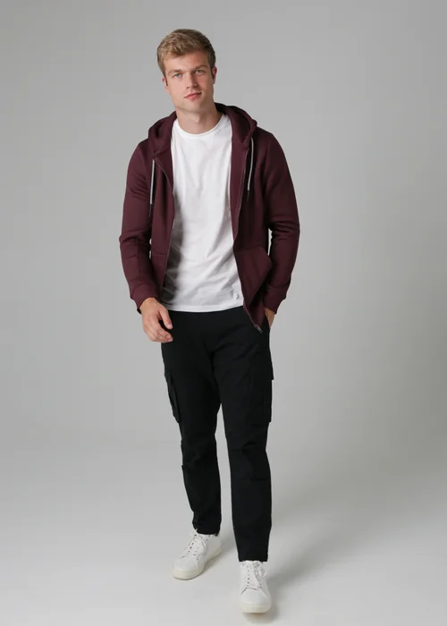 Tokyo Laundry Burgundy Zip-Through Hoody - XL Image 4