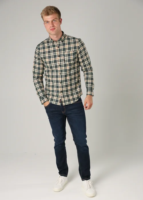 Tokyo Laundry Dark Green Cotton Printed Long Sleeve Shirt - XL Image 3