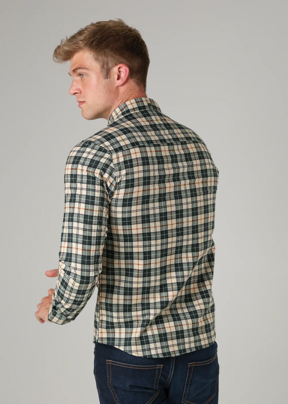 Tokyo Laundry Dark Green Cotton Printed Long Sleeve Shirt - XL Image 2