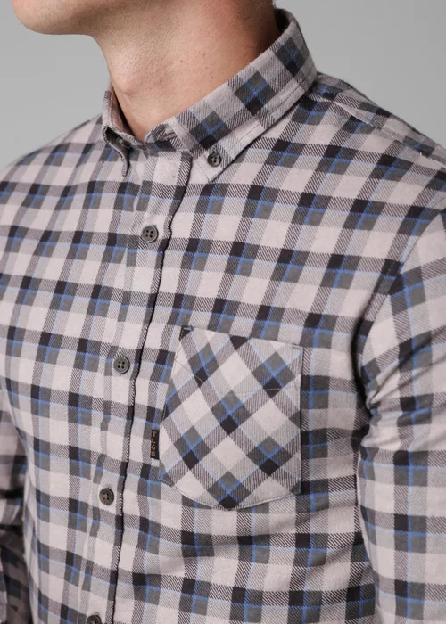 Tokyo Laundry Grey Cotton Printed Long Sleeve Shirt - XL Image 3