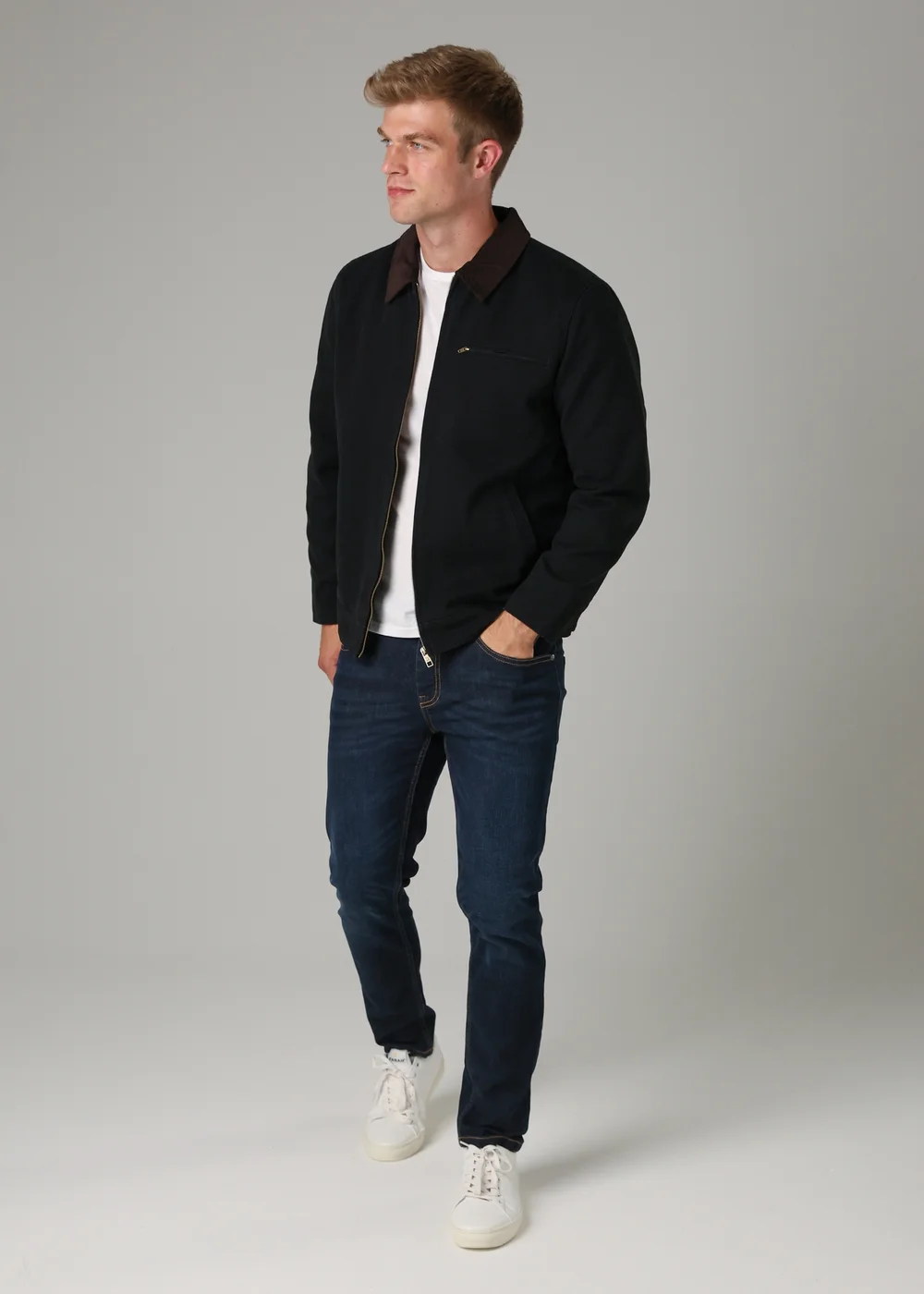 Tokyo Laundry Black Cotton Canvas Chore Jacket with Zip - 2XL Image 4