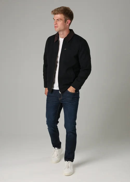 Tokyo Laundry Black Cotton Canvas Chore Jacket with Zip - 2XL Image 4