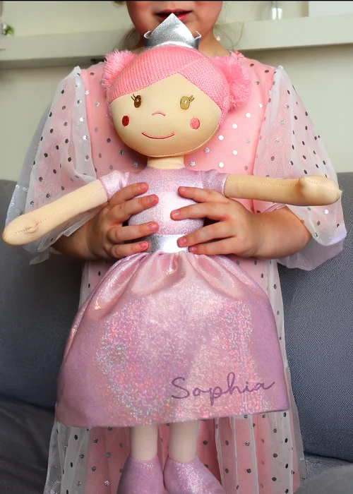 Personalised Memento Company Pink Princess Ballerina Doll - One Size Image 2