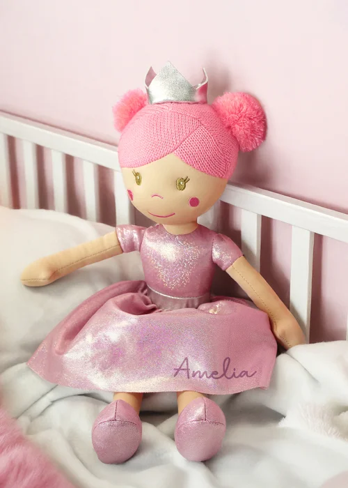 Personalised Memento Company Pink Princess Ballerina Doll - One Size Image 1