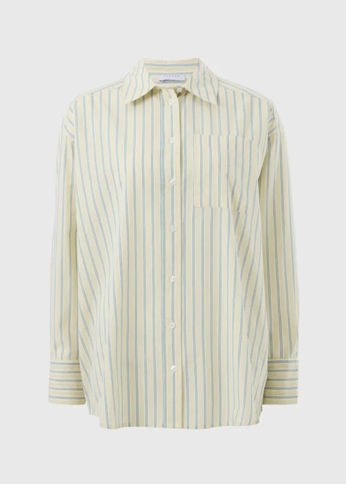 Yellow Poplin Stripe Shirt - 8 Image 4