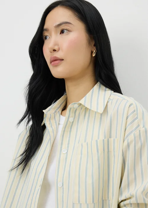 Yellow Poplin Stripe Shirt - 8 Image 3