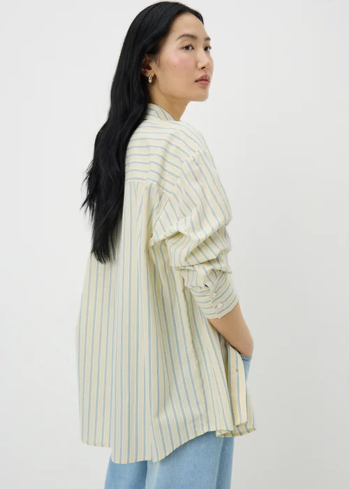 Yellow Poplin Stripe Shirt - 8 Image 2