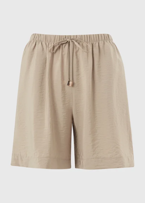Camel Tie Waist Shorts - 18 Image 3