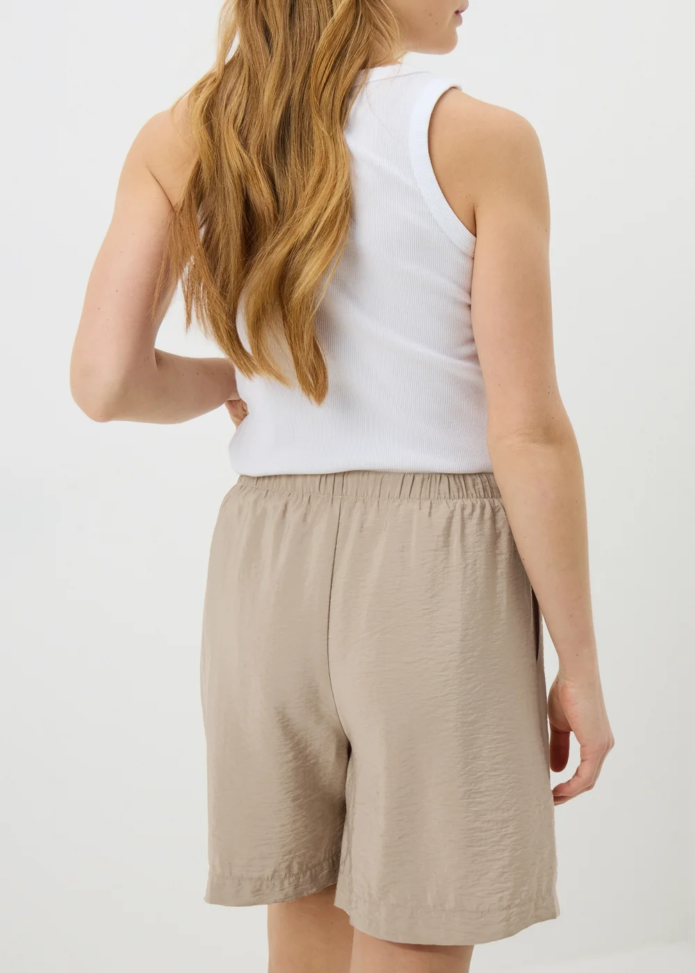 Camel Tie Waist Shorts - 18 Image 2