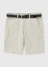 Lincoln Stone Textured Belted Shorts - 32 Image 4
