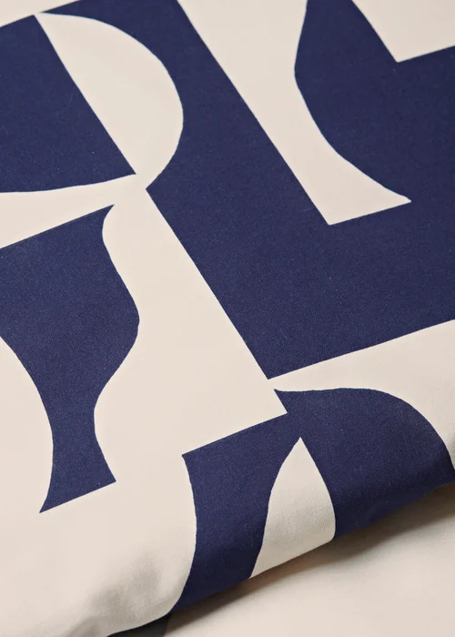 Multicolour Geometric Curves Duvet Set - Single Image 3