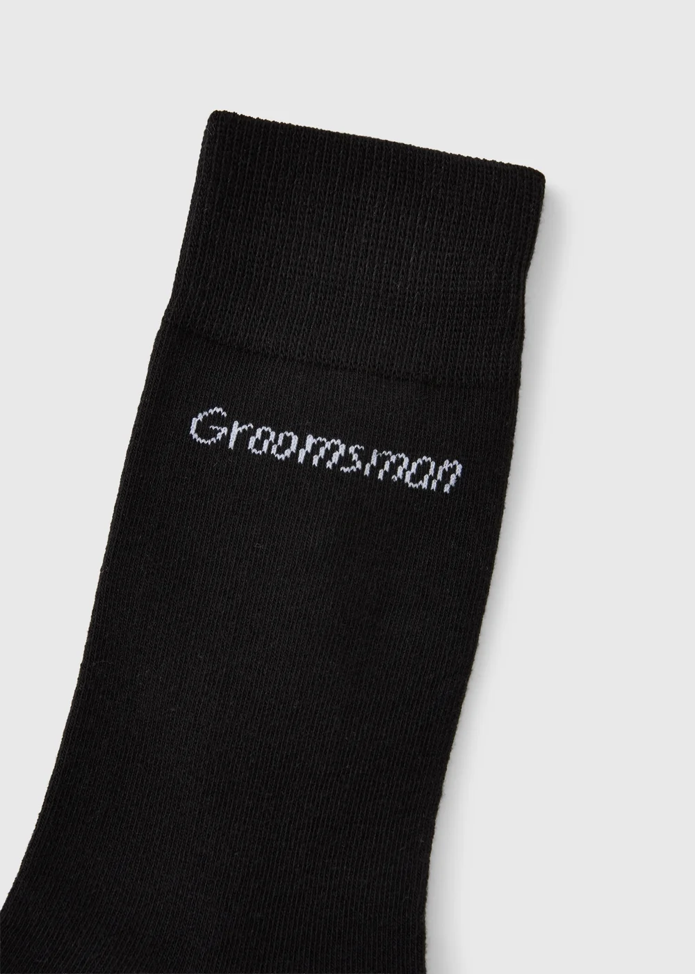 Black Groomsmen Wedding Ankle Socks - Sizes 6 - 8.5 Image 2