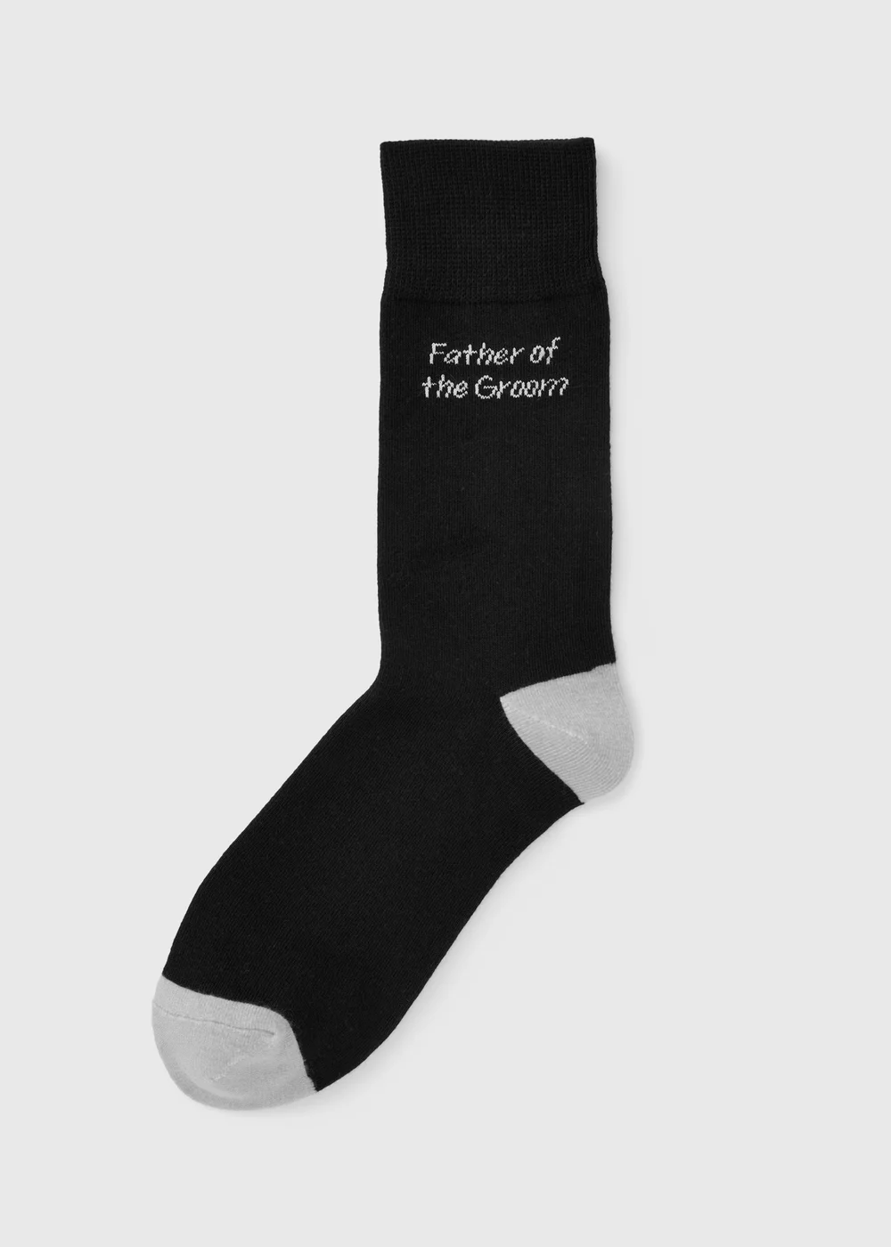 Black Father Of The Groom Wedding Ankle Socks - 6-8.5 Image 1