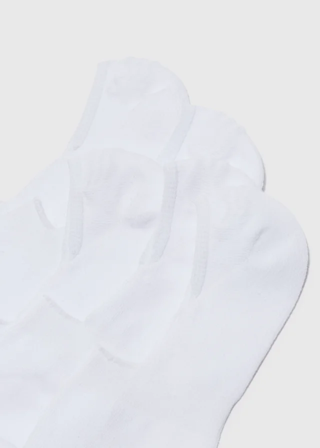 5 Pack White Invisible Trainer Socks