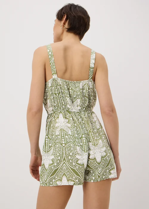 Khaki Paisley Playsuit - 18 Image 2