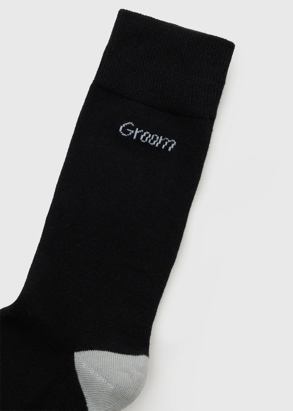 Black Groom Wedding Ankle Socks - 6-8.5 Image 2