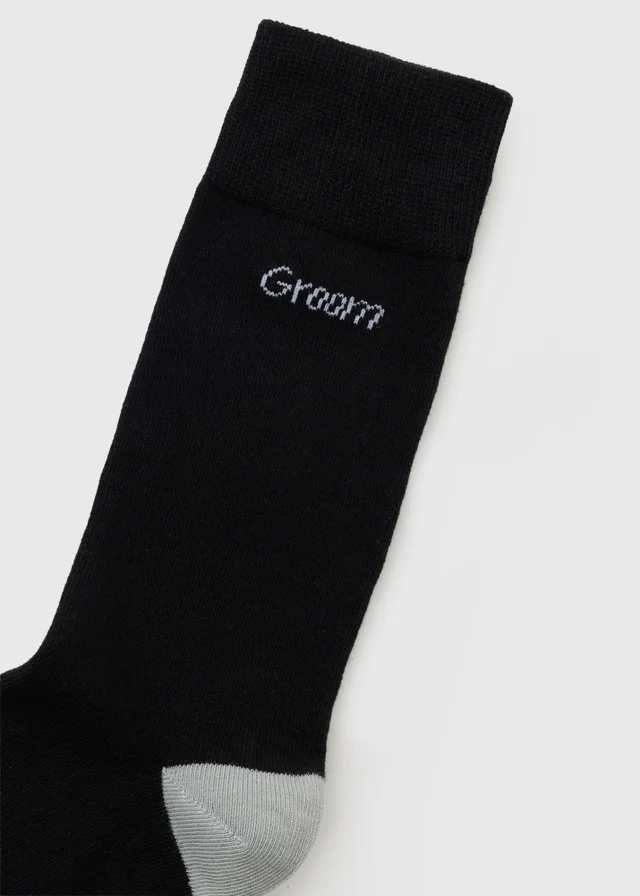 Black Groom Wedding Ankle Socks