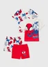 Spidey & Friends 2 Pack Boys Red Pyjama Sets (1-7yrs) - 1 to 1 half years Image 1