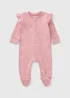Baby Pink Bow Zipped Sleepsuit (Newborn-23mths) - Age 12 - 18 Months Image 1