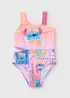 Disney Girls Coral Stitch Swimsuit (4-13yrs) - Age 4 Years Image 1