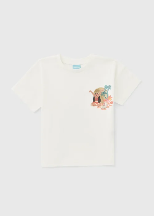 Disney Moana Girls Cream T-Shirt (2-9yrs) - 2-3 Yrs Image 1