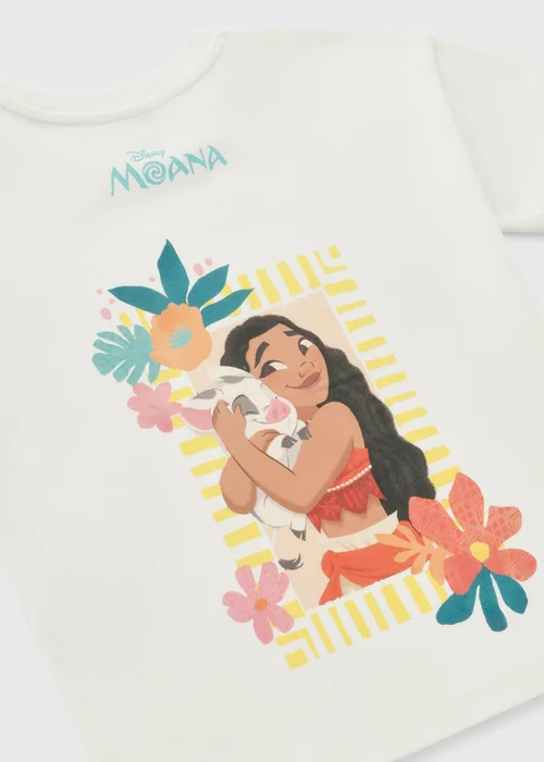 Disney Moana Girls Cream T-Shirt (2-9yrs) - 2-3 Yrs Image 2