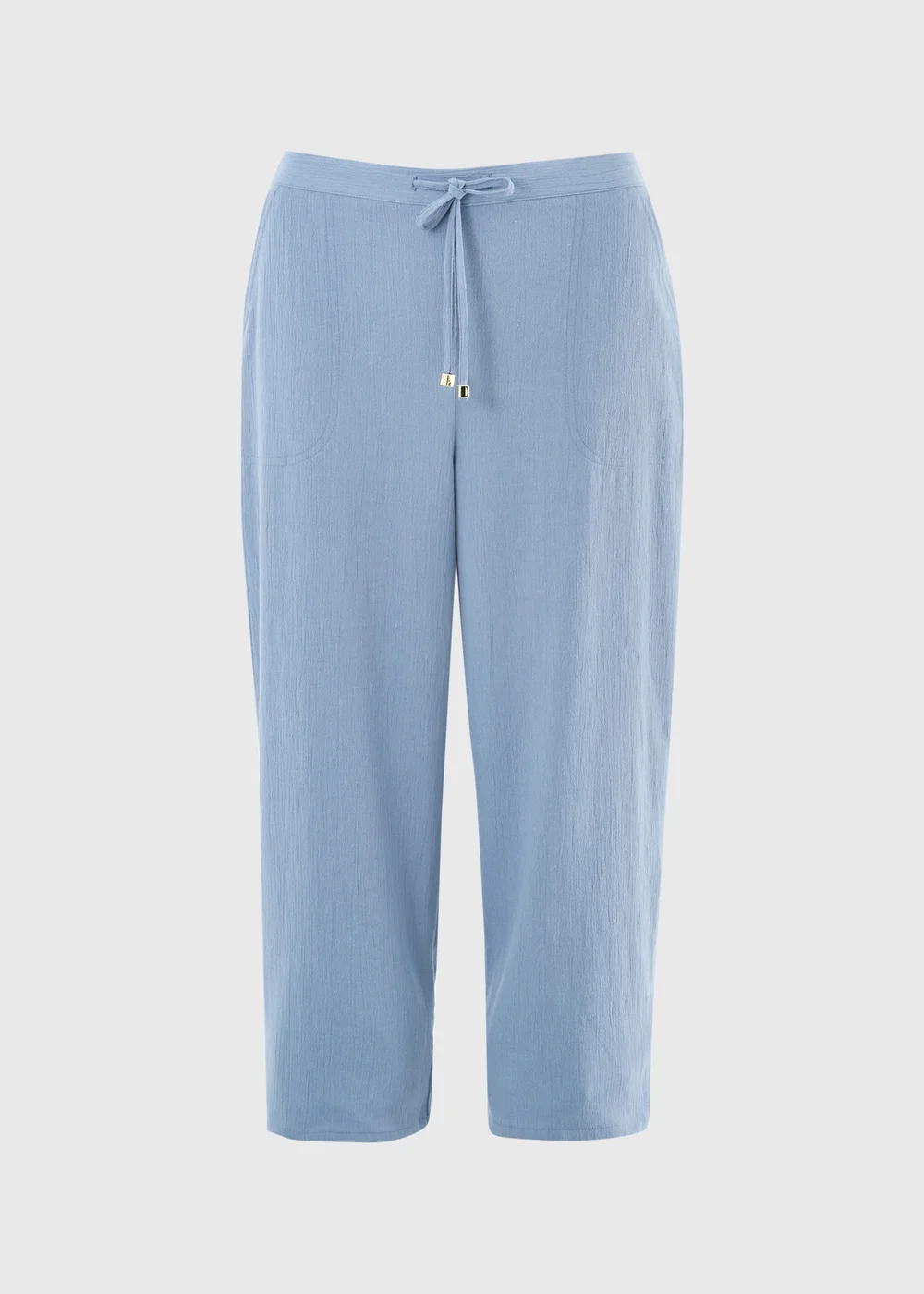 Blue Cropped Clipper Trousers - 22 Image 1
